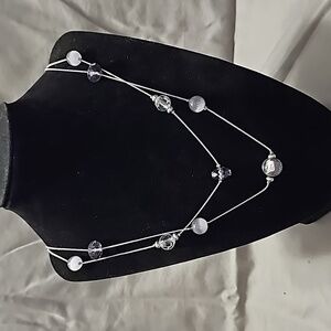 Purple Beaded Layer Necklace